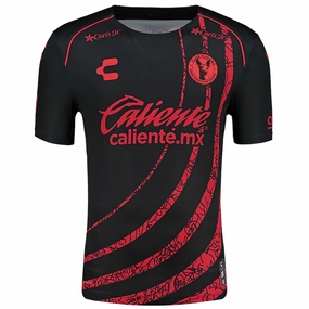 Charly Xolos Club Tijuana Home Jersey 24/25 (Black/Red) Quick Release Moisture Transfer Active Design