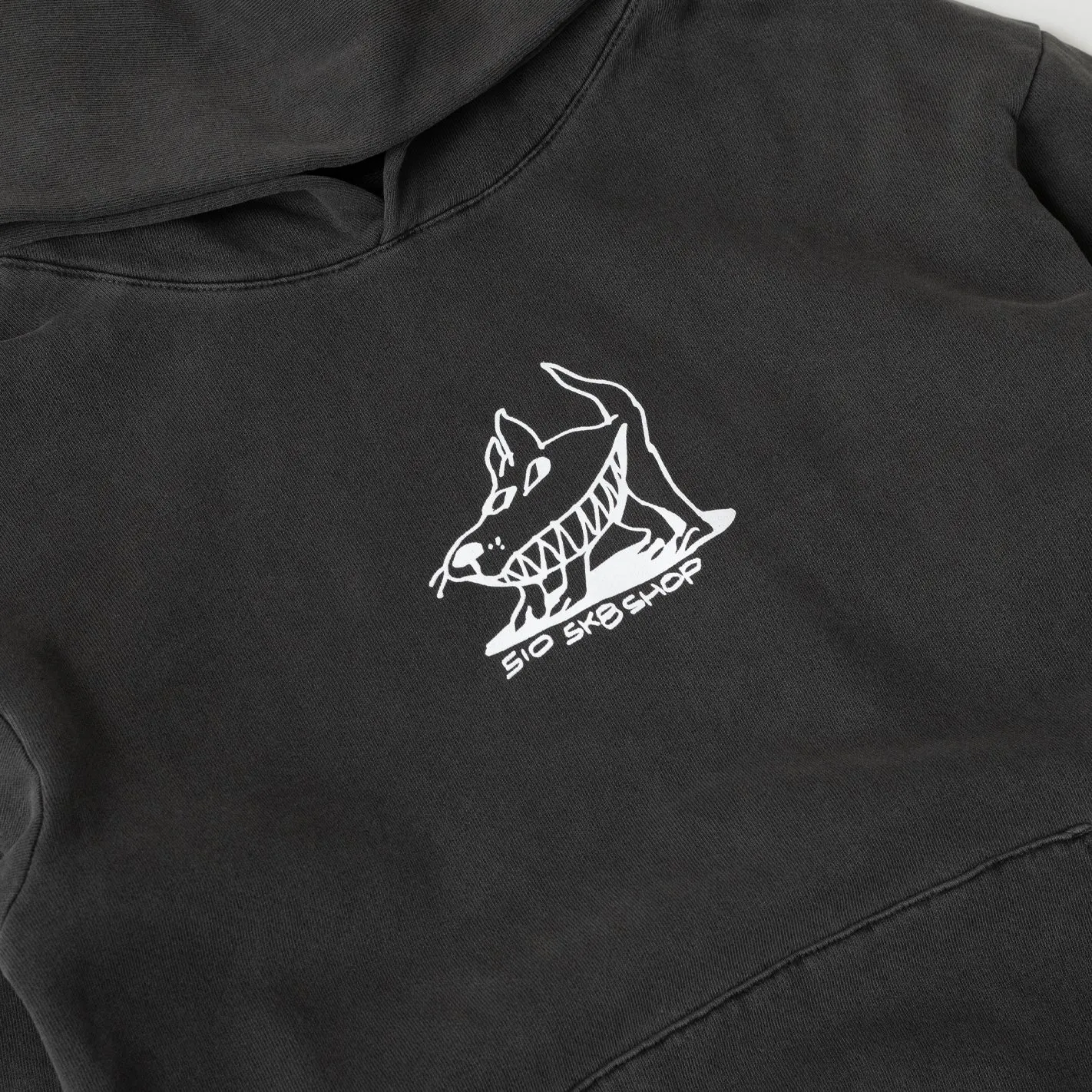 Sharkdog 12.5 oz Hoodie (Washed Black) product package deal Comfy Streetwear