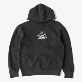 great for presents product lace femininity Sharkdog 12.5 oz Hoodie (Washed Black)