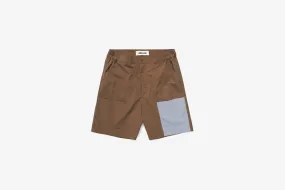 Metalwood "Block Nylon Short"  M -Chocolate High-Quality Fabric