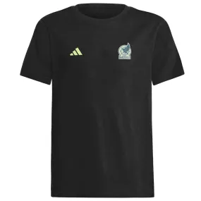 Perfect for Layering adidas Youth Mexico Nation T-Shirt 24/25 (Black)