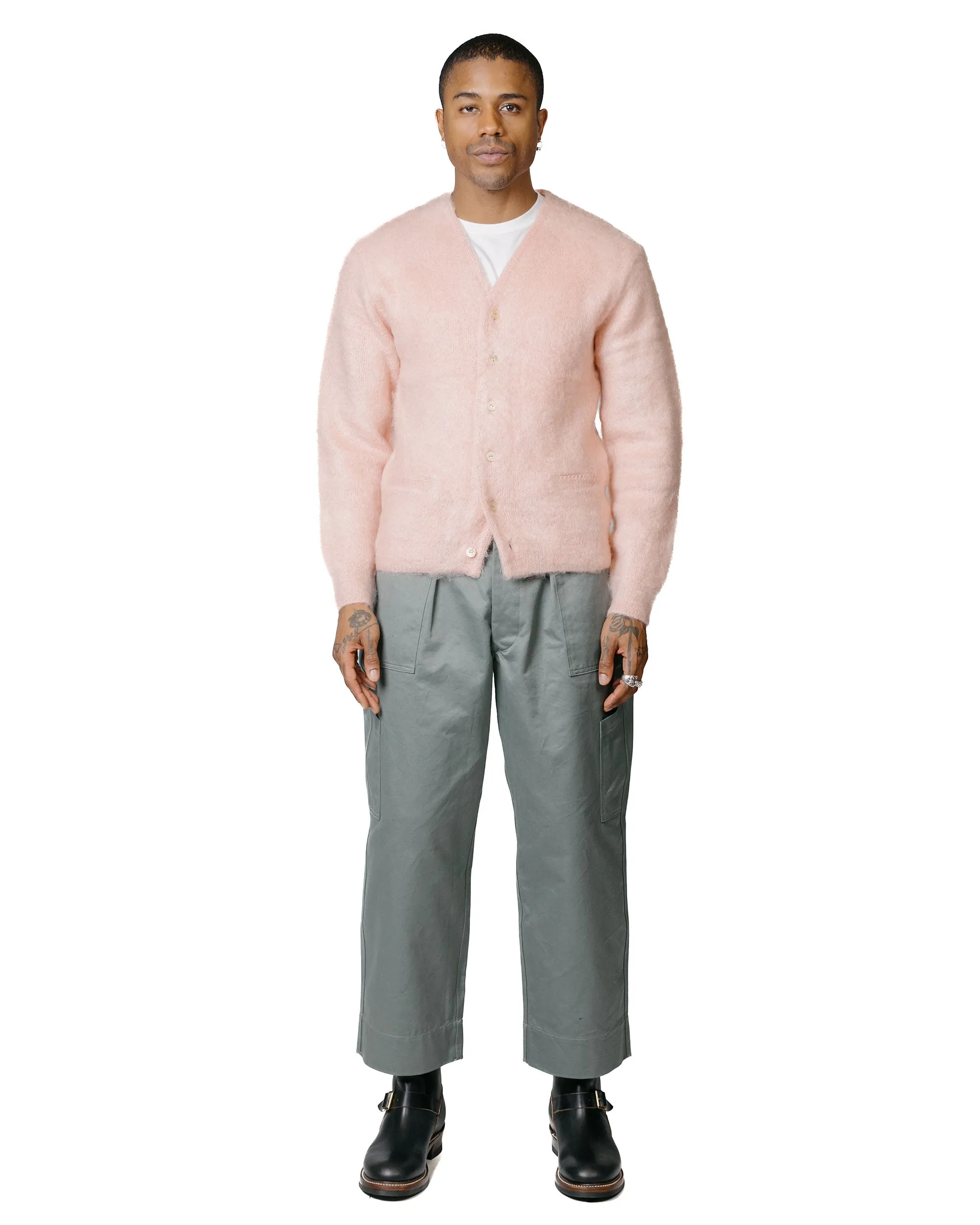 product ombre gradient product personalization ideas The Real McCoy's MC19103 JM Mohair Cardigan Flamingo