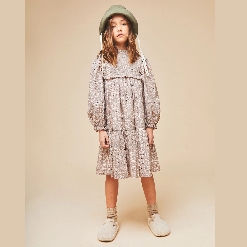 Mipounet Carmela Smocked Dress, Pink Light Elegance Editor??s-Pick