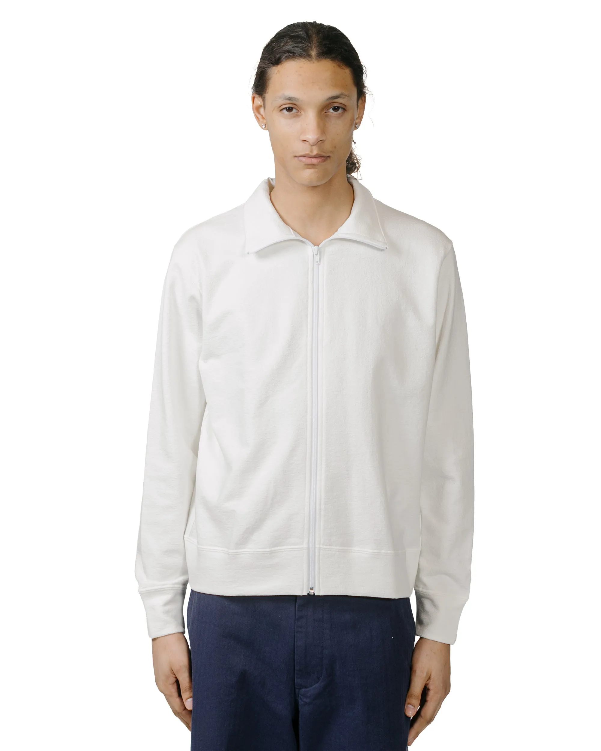 Popular Bar Night Lady White Co. Textured Full Zip White