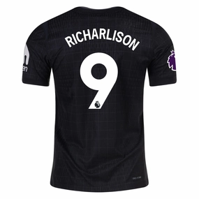 Fluid Fabric Nike Richarlison Tottenham Hotspur Authentic Away Jersey 25/26 w/ EPL Patch (Black/Iron)