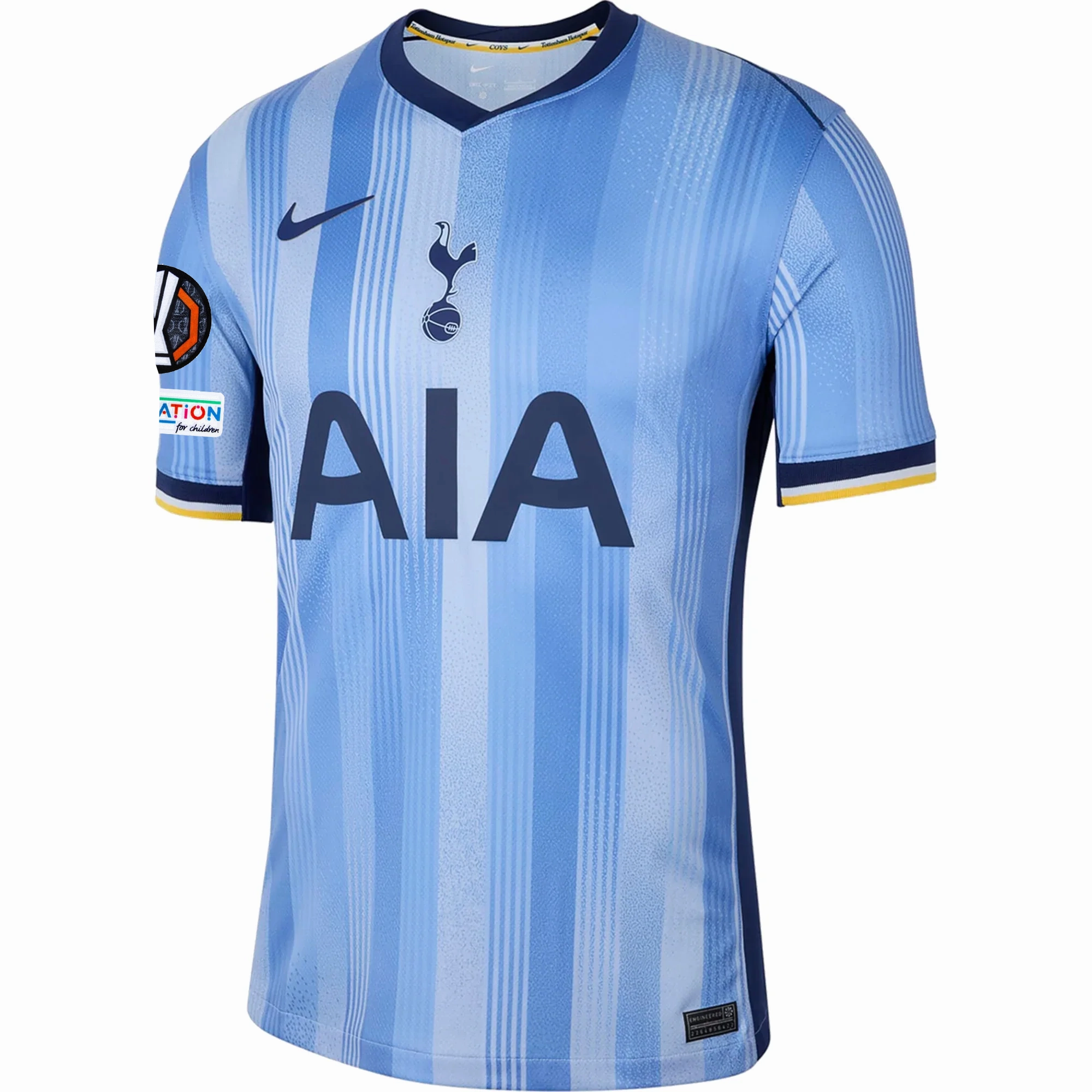 Nike Tottenham Away Jersey w/ Europa League Patches 24/25 (Cobalt Bliss/Binary Blue) Quick Dry Material