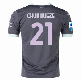 Elastic Cuff Retention Move Support Puma AC Milan Samuel Chukwueze Third Jersey w/ Serie A Patch 24/25 (Shadow Gray/Fresh Mint)