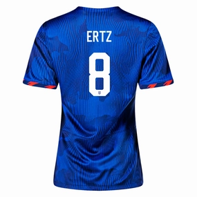 Nike Womens United States Julie Ertz 4 Star Away Jersey 23/24 w/ 2019 World Cup Champion Patch (Hyper Royal/Loyal Blue) Casual Style