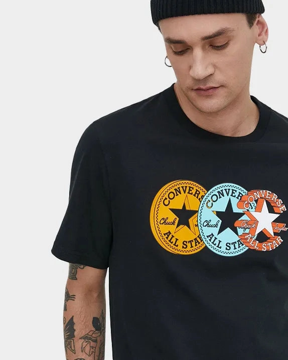Temperature Control Fabric Chuck Patch Distort T-shirt