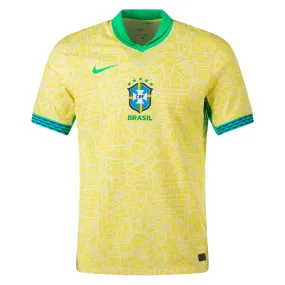 Unisex style Nike Mens Brazil Home Jersey 24/25 (Dynamic Yellow/Lemon Chiffon/Green Spark)