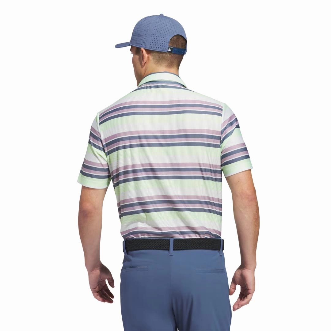 Sport Ready Jacquard Knit adidas - Men's Ultimate365 HEAT.RDY Stripe Polo (IU4412)