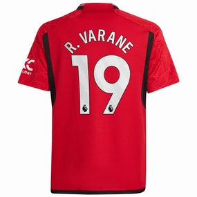 Race Ready adidas Youth Manchester United Rapha?l Varane Home Jersey 23/24 (Team College Red)