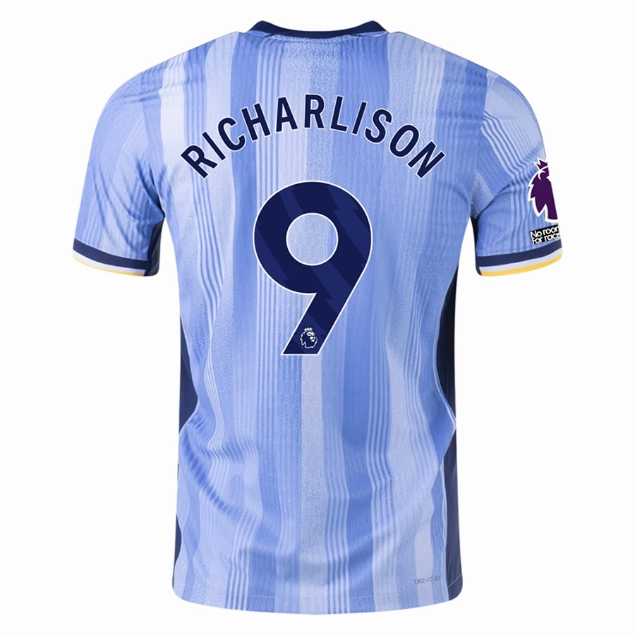 Nike Tottenham Richarlison Authentic Away Jersey w/ EPL   No Room For Racism Patches 24/25 (Cobalt Bliss/Binary Blue) Endurance Ready Performance Gear