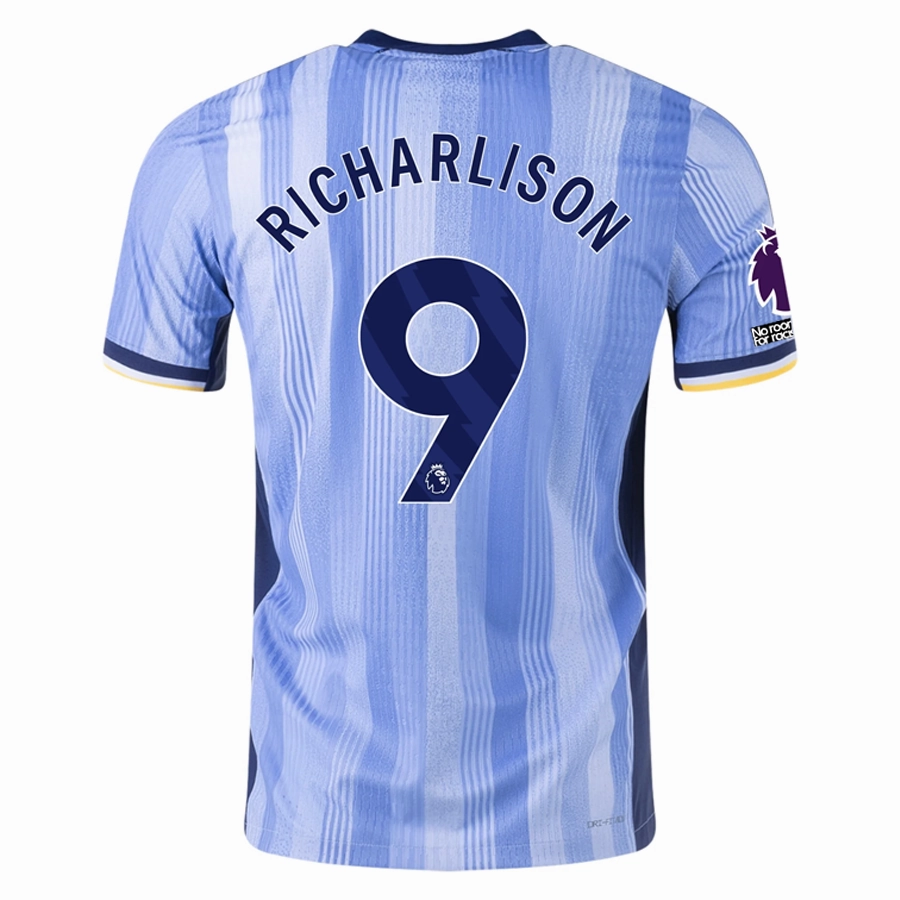 Nike Tottenham Richarlison Authentic Away Jersey w/ EPL   No Room For Racism Patches 24/25 (Cobalt Bliss/Binary Blue) Cool Weather