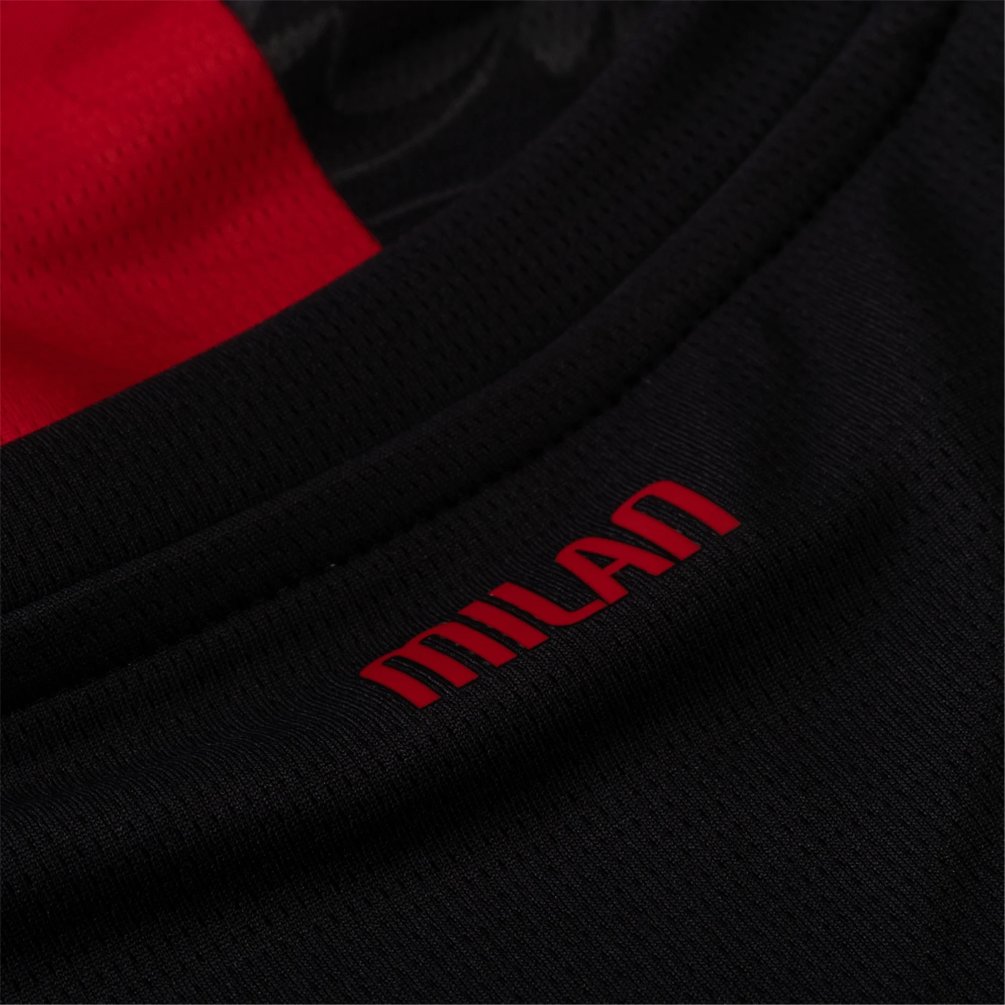 Performance Optimized Weave All-Day Wear Puma Dest Men's AC Milan Home Jersey w/ Champions League Patches 25/26 (Red/Black)
