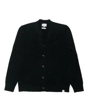 Norse Projects Standard Merino Lambswool Cardigan Black Athleisure Wear