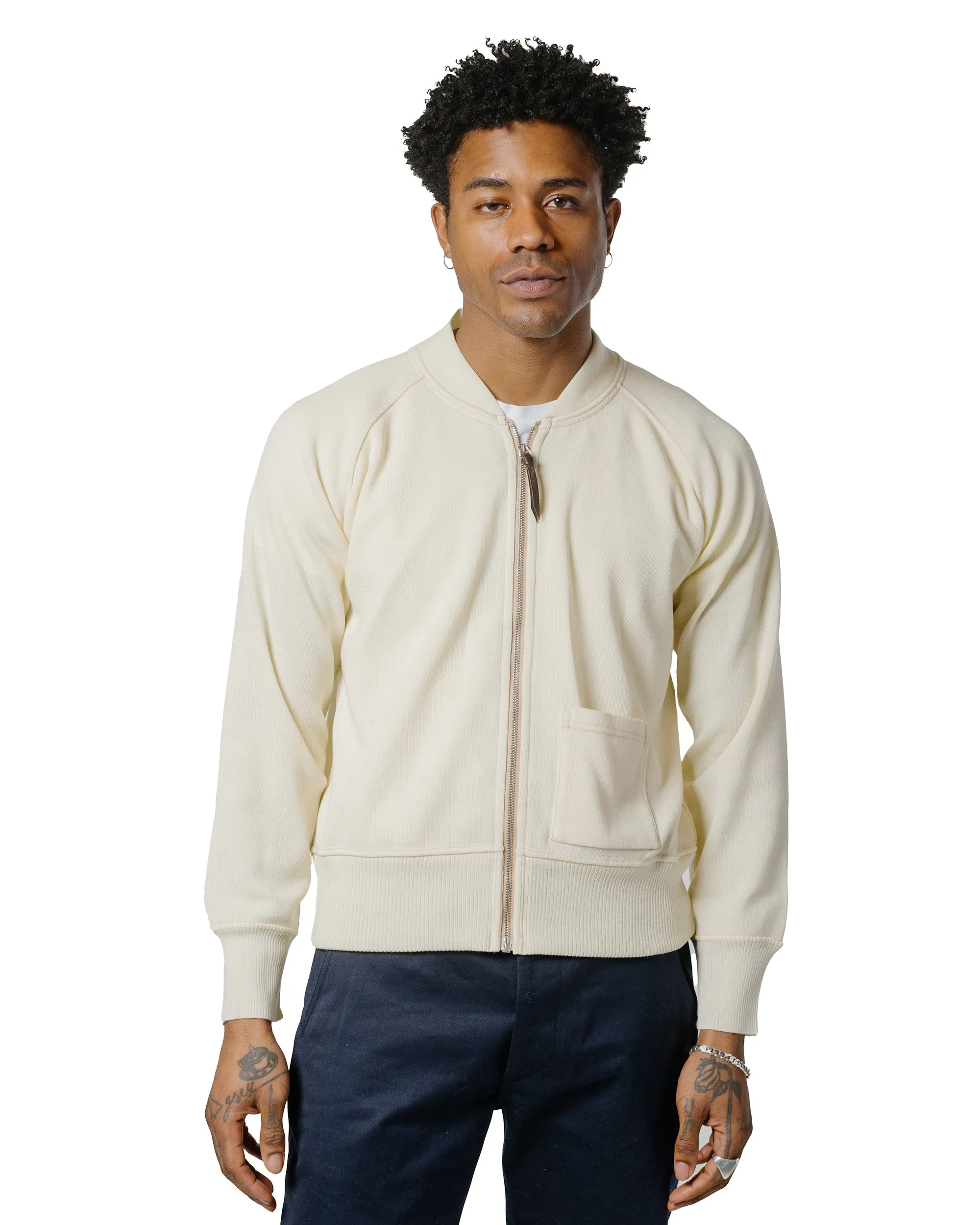 The Real McCoy's MC24106 Winter Aviation Sweater Ecru Dark Shade