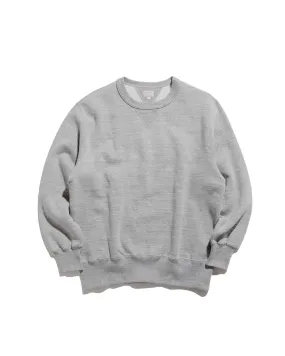 Trendy Layer Cozy Chic The Real McCoy??s MC24113 10 Oz. Loopwheel Crewneck Sweatshirt Gray