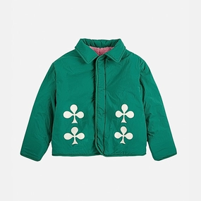 Bobo Choses Clover reversible sheepskin jacket, Green Mark Style SeamlessBonding