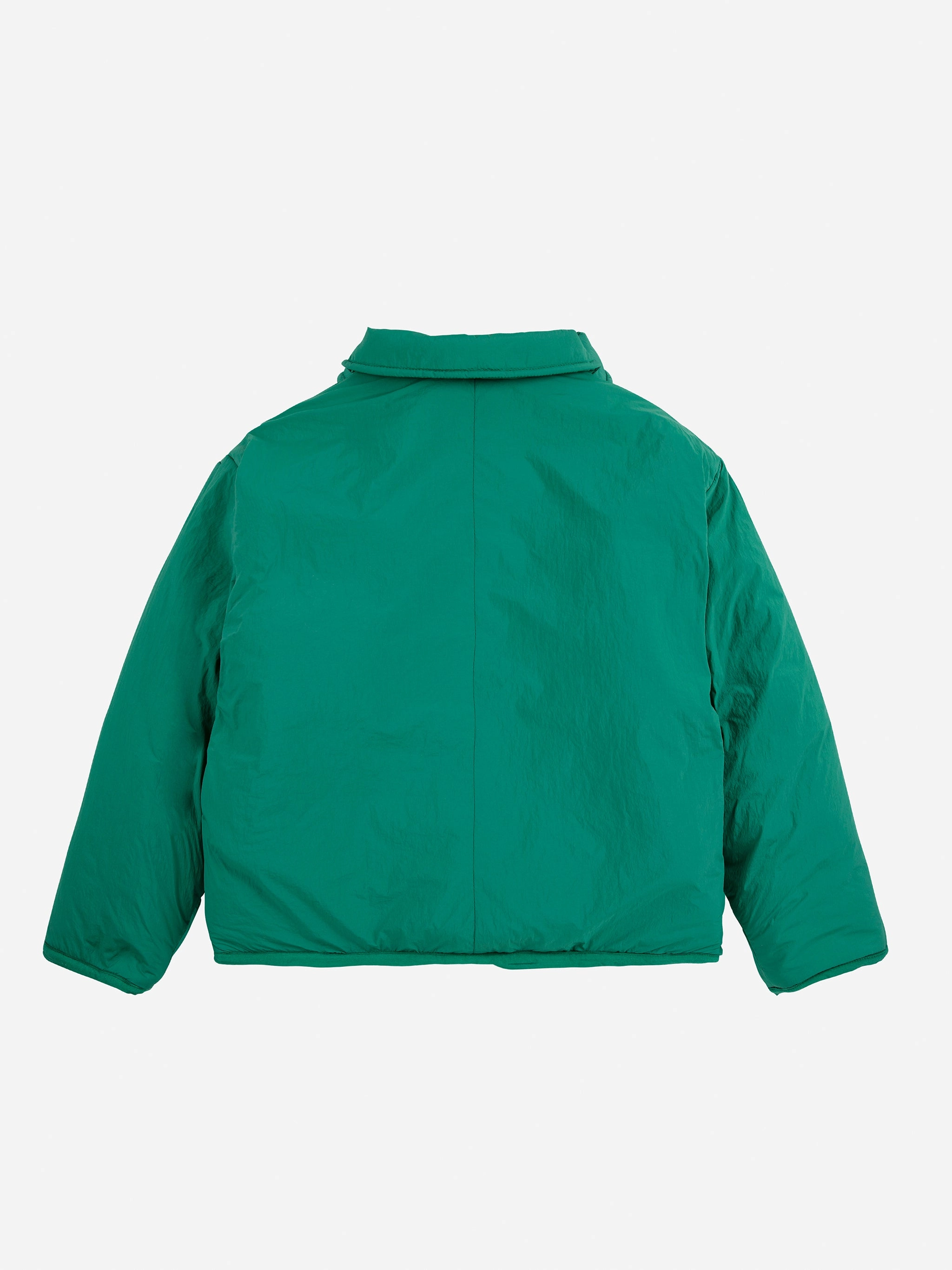 Sleek Comfort Multi Directional Stretch Bobo Choses Clover reversible sheepskin jacket, Green