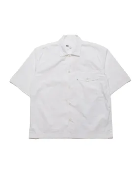 MHL S/S Flap Pocket Shirt Compact Cotton Poplin White Night Out