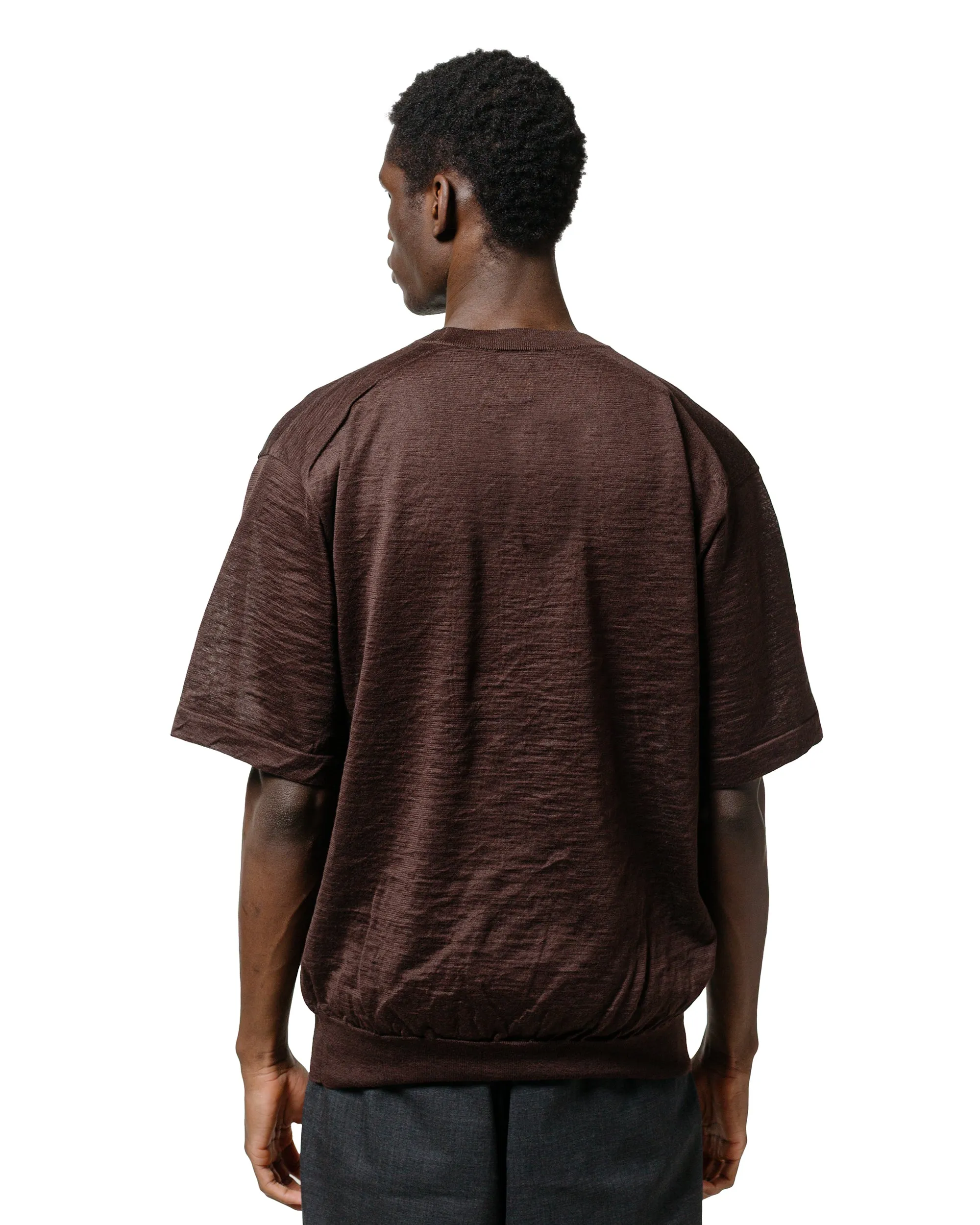 Batoner Choma Crew Neck S/S Brown watch accents