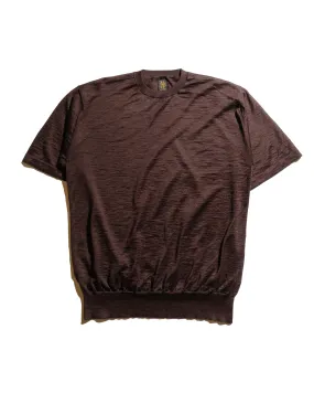 Snuggly Fit Batoner Choma Crew Neck S/S Brown