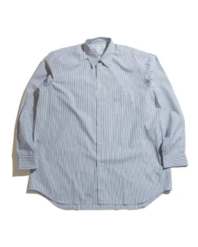 Comme des Gar?ons SHIRT Wide Classic Shirt Stripe 6 Cuffed hem