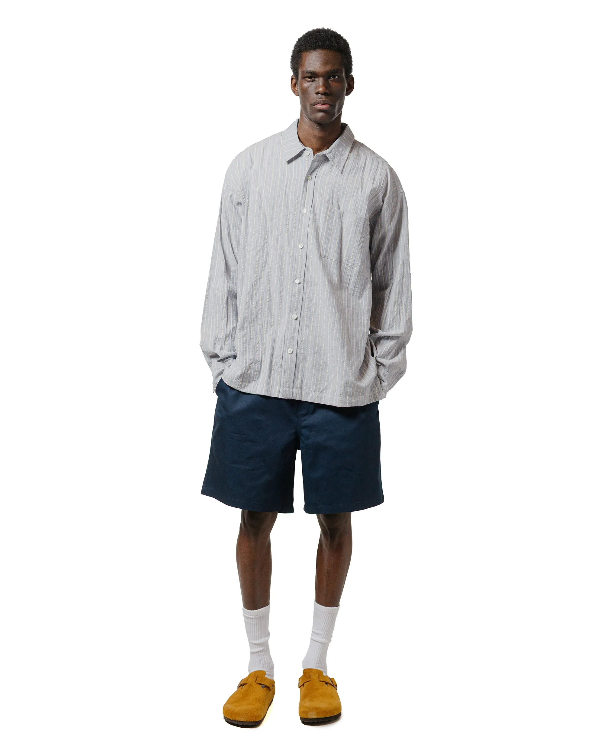 Bather Columbia Dobby Leisure Shirt Abrasion resistant Trendy Fashion
