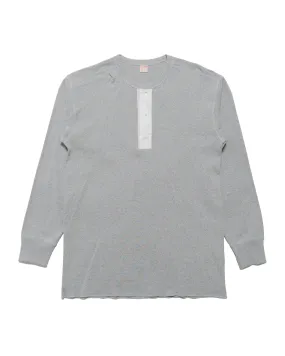 Printed The Real McCoy's MC23111 Union Henley Undershirt L/S Grey