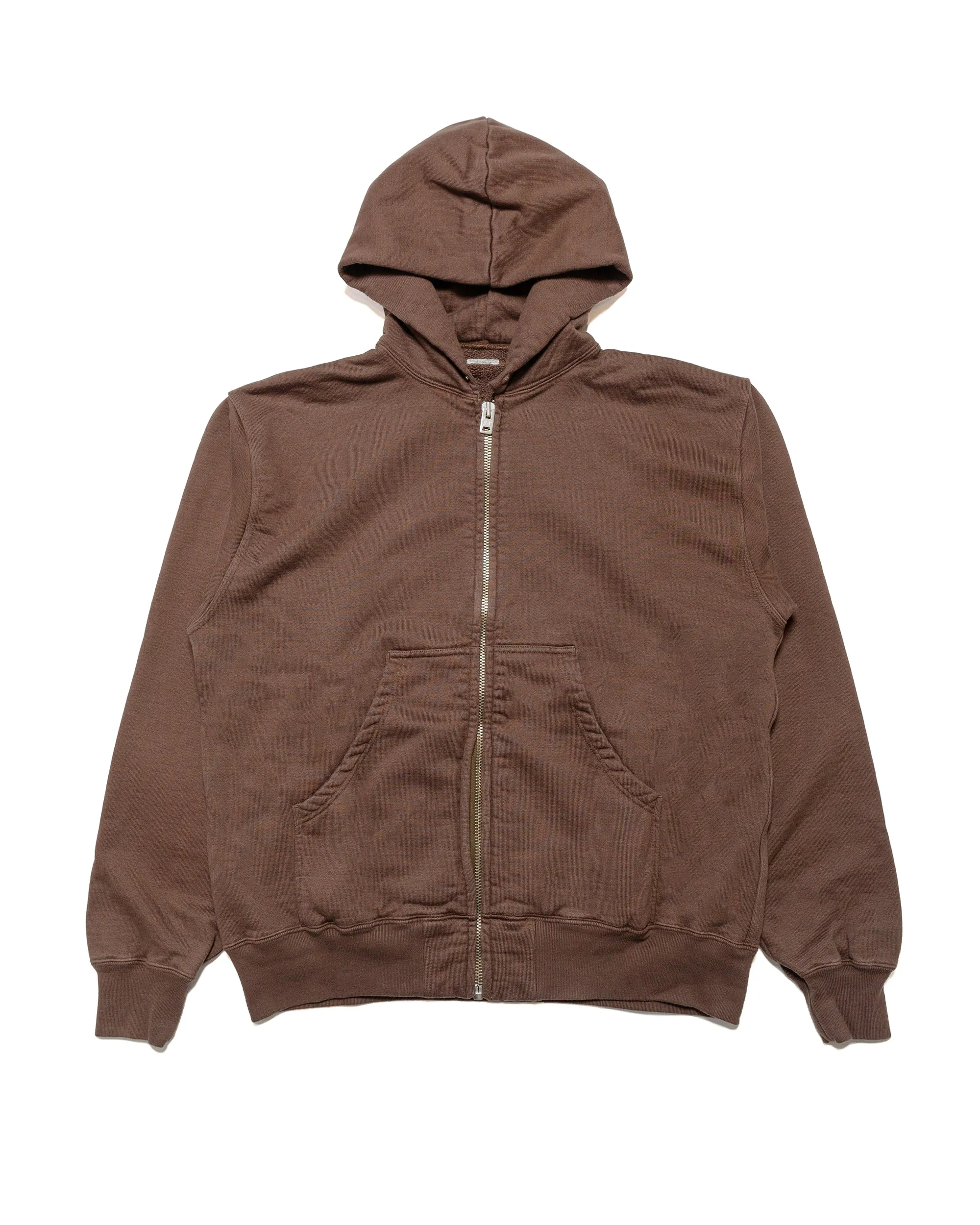 Relaxed Clothing Phigvel Athletic Full Zip Hoodie Stone Brown