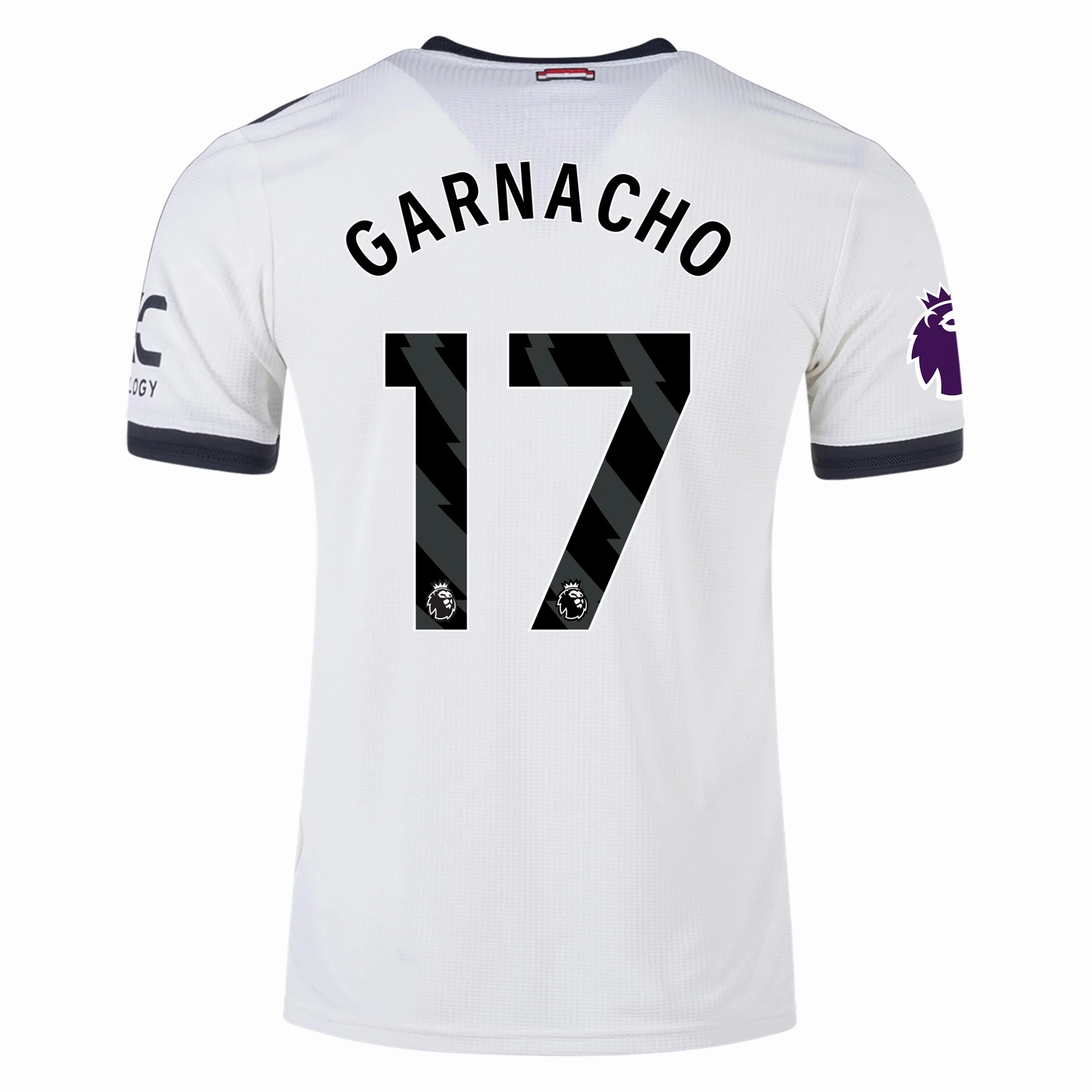 adidas Manchester United Alejandro Garnacho Authentic Third Jersey w/ EPL Patch 24/25 (Off White) Anti Pilling Fabric Treatment