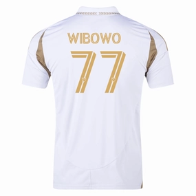 No Slip Gripper Hem adidas Adrian Wibowo LAFC Away Jersey 25/26 (White/Gold)