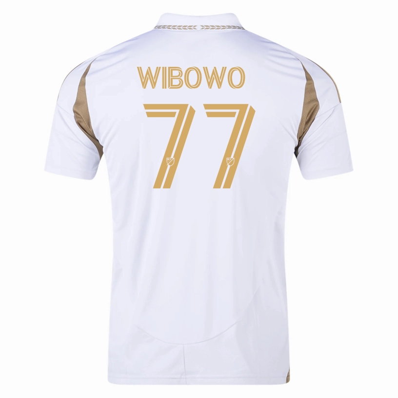 No Slip Gripper Hem adidas Adrian Wibowo LAFC Away Jersey 25/26 (White/Gold)