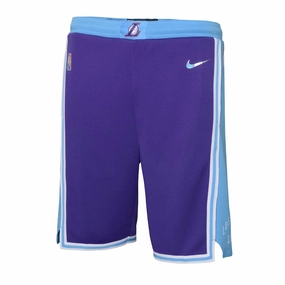 3D Knit Texture NBA - Kids' (Junior) Los Angeles Lakers Mixtape Swingman Shorts (HZ2B7BCXK LAK)