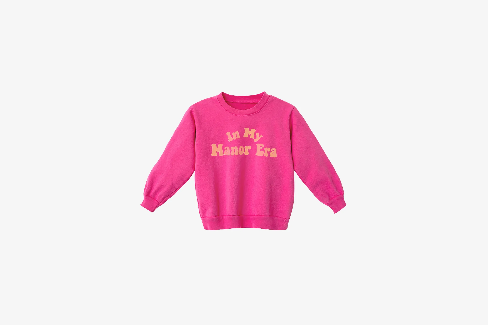 Manor "'In My Manor Era Crewneck" K - Pink Foldable Hem
