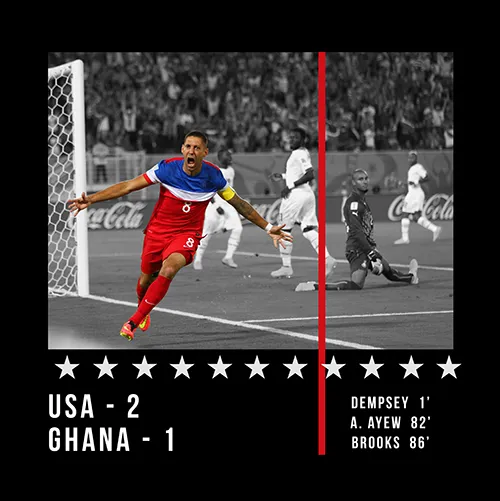 Classic Look Clint Dempsey USA vs Ghana T-Shirt