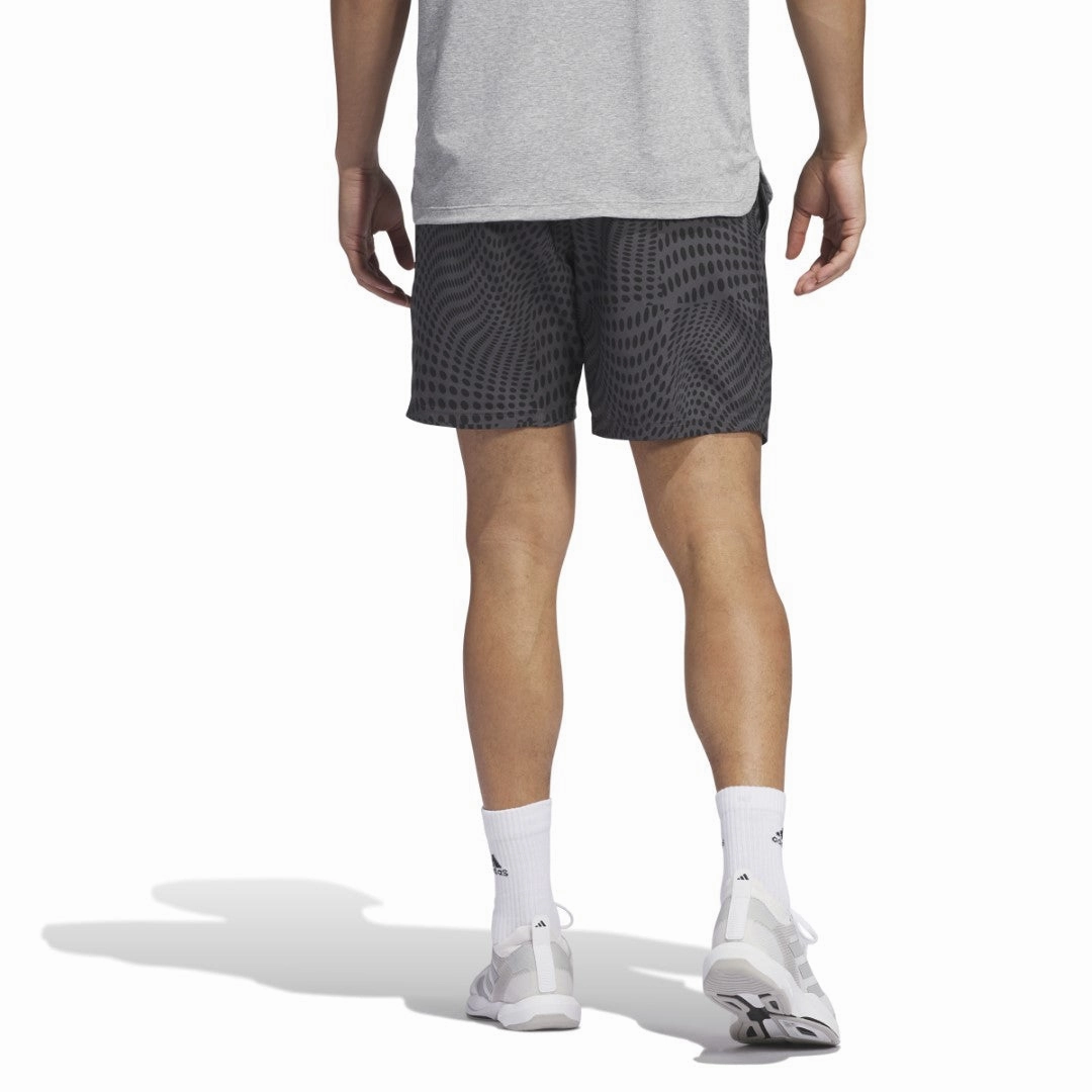 Club Graphic Tennis Shorts Yarn Dyed Pattern