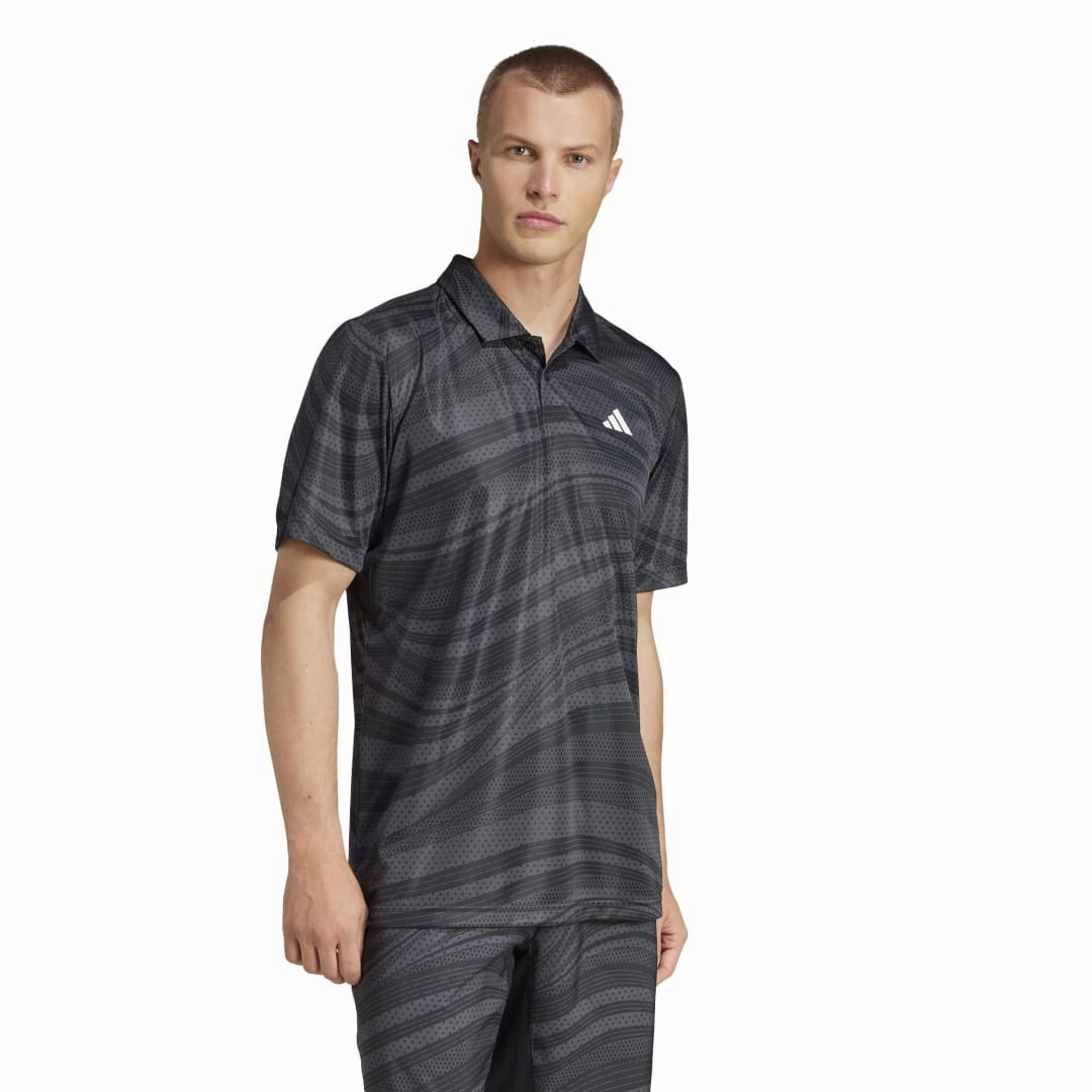 Club Tennis Climacool Graphic Polo T-shirt Seasonal Layering Long sleeved warmth