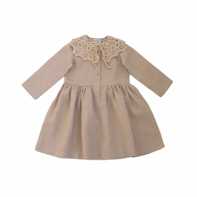 Party Safe Knit Warm Kalinka kids Evelyn Dress, Cloud