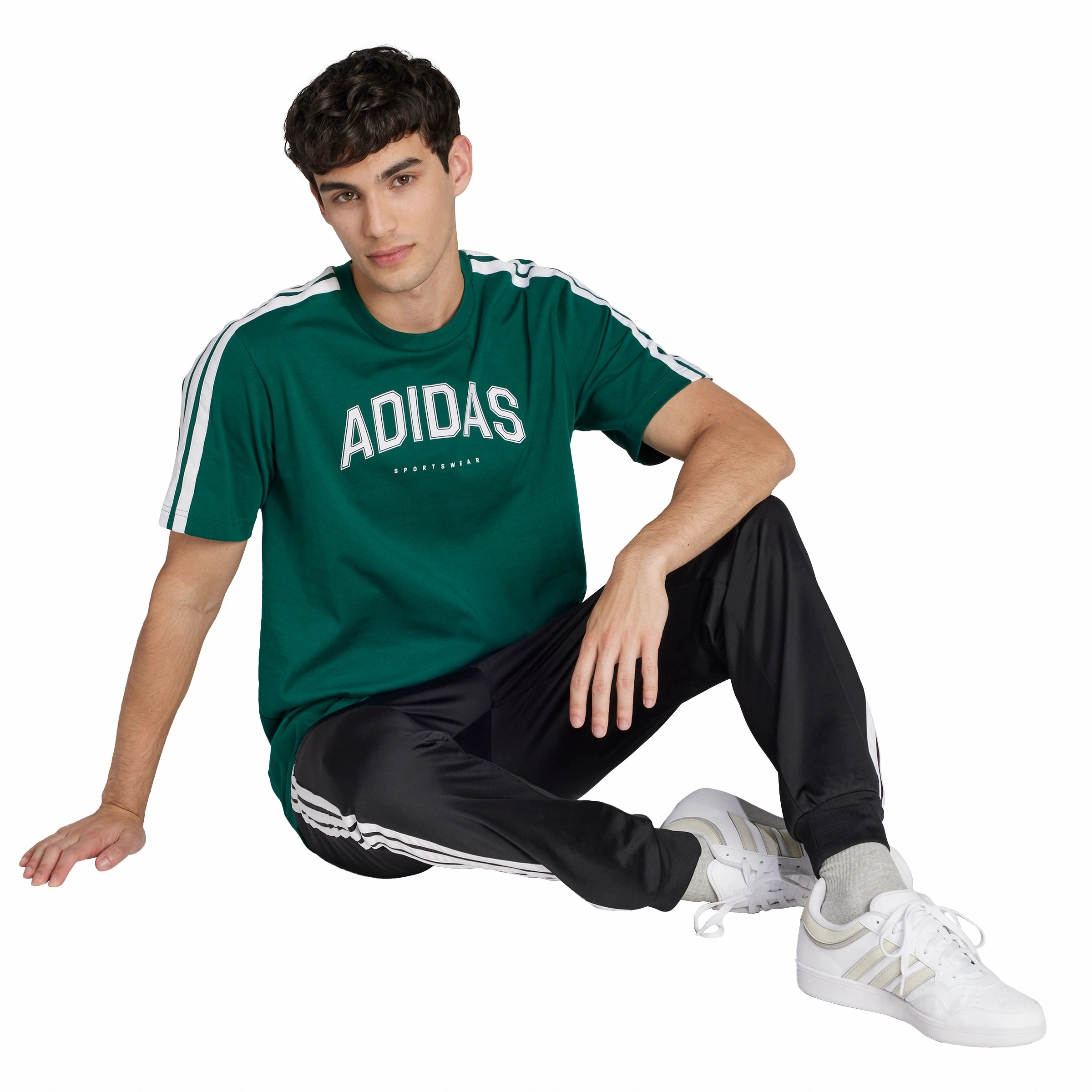Codes Collegiate Linear Graphic T-shirt Street Casual Look