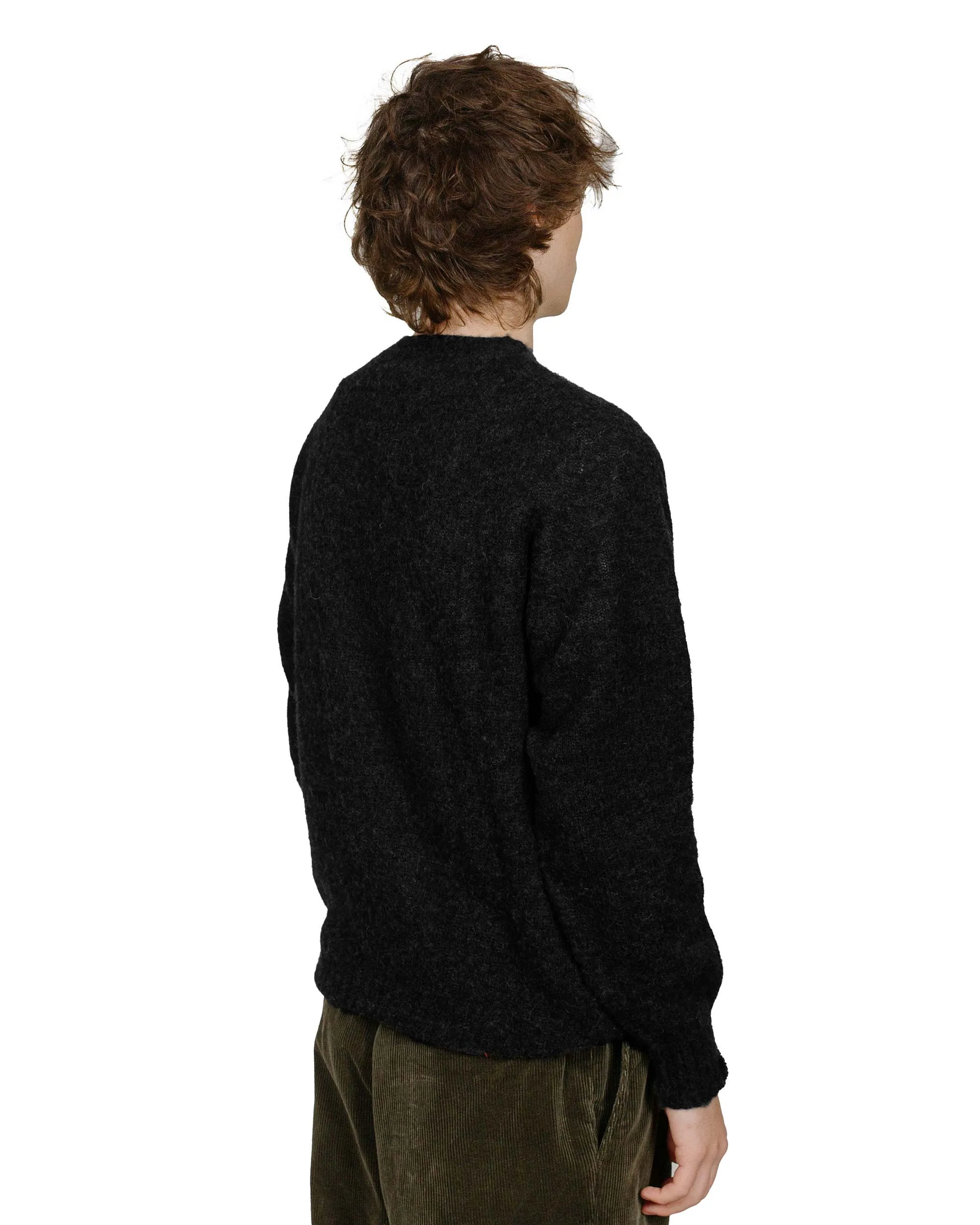 Lost & Found Shaggy Sweater Black Minimal Fashion Fashion Layers
