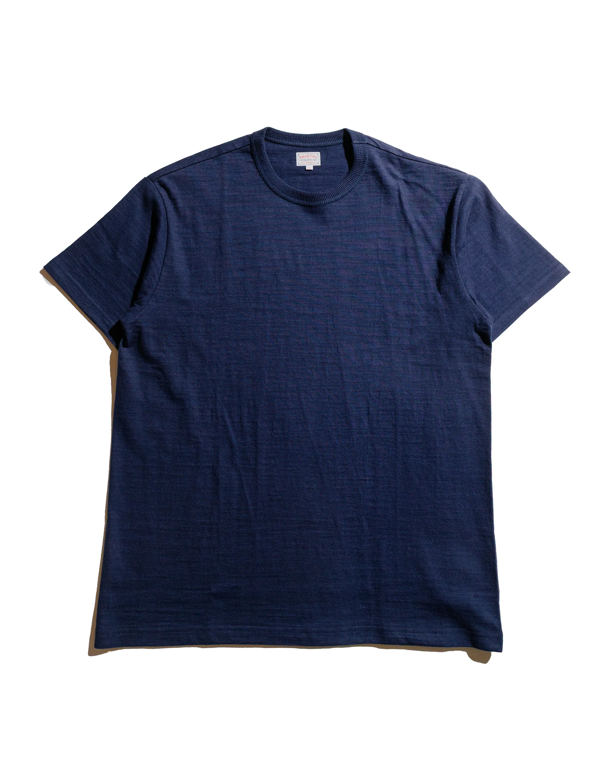 The Real McCoy's MC19010 Athletic T-Shirt / Loop-Wheel Navy Chic Look Trendy Look
