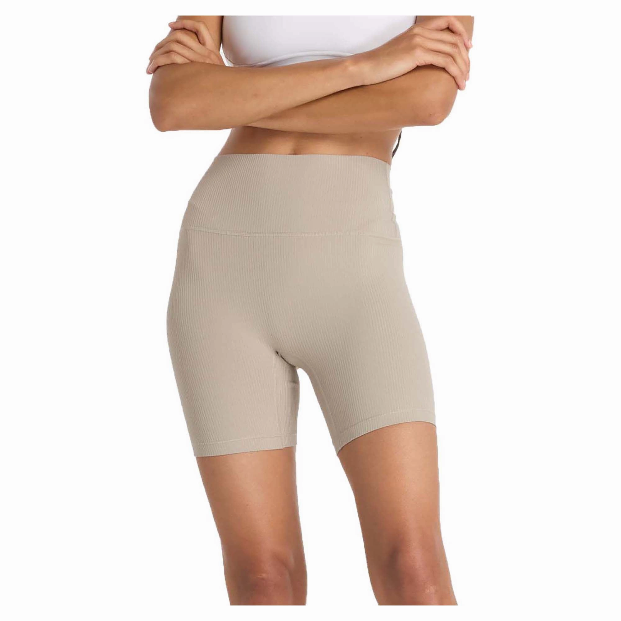 hikers Women's Rib High Rise 6 Inch Shorts