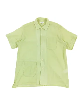 Thermal Regulation Fabric Engineered Garments Camp Shirt Lime Cotton Crepe