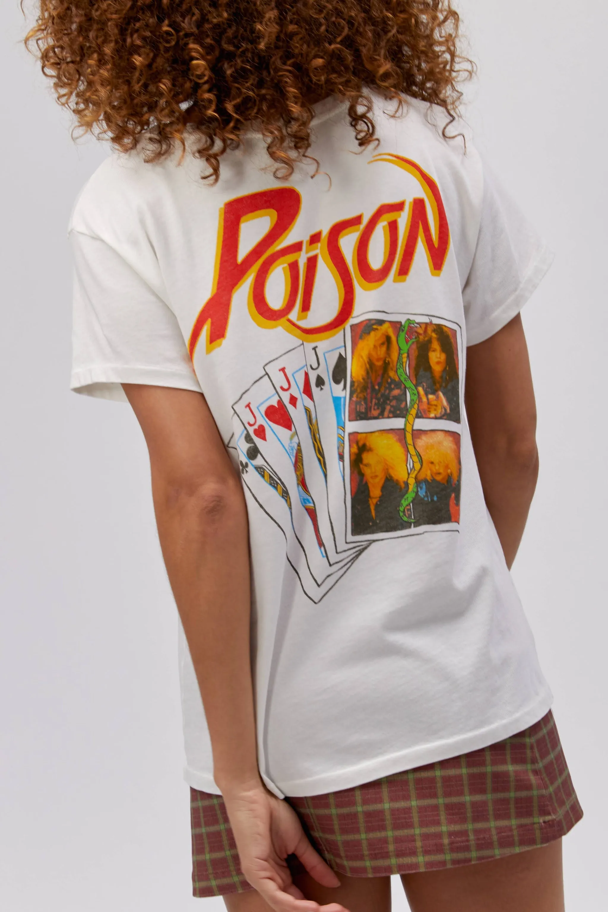DayDreamer "Poison Joker Flush " T-Shirt W - Vintage White Everyday Style