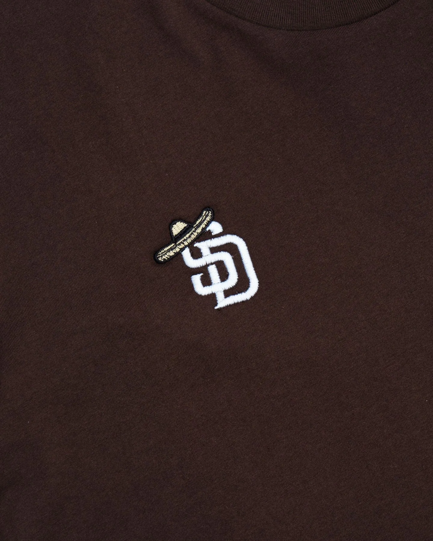 Overload Sombrero Embroidery Tee - Dark Chocolate TaglessCollar