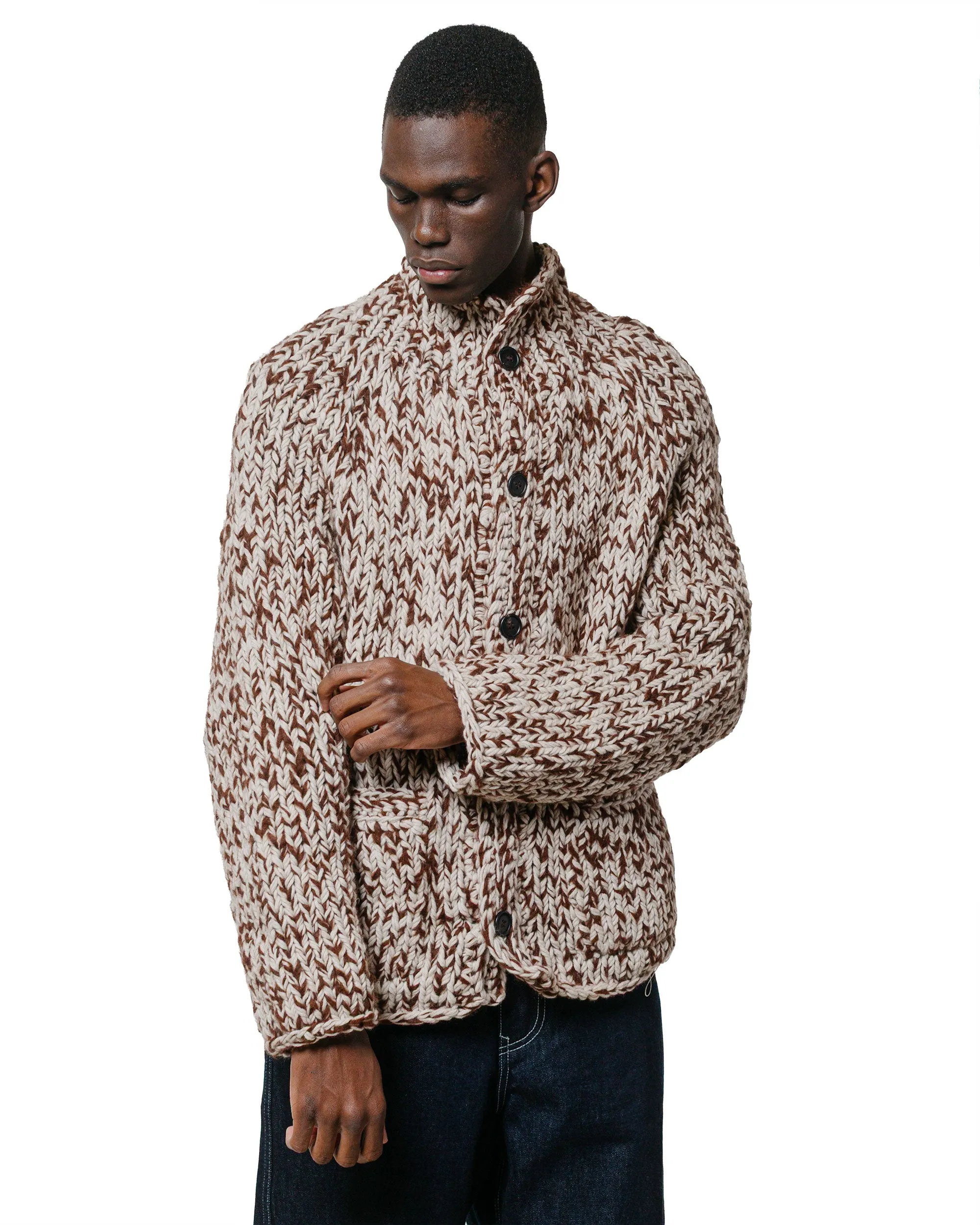 Premium Style CASEY CASEY Cardigan Woalp Brown