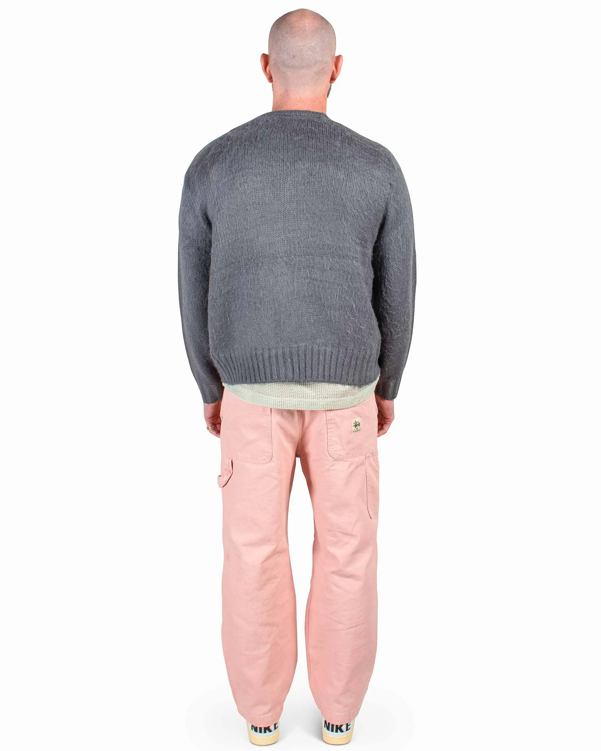 Layer Bold product buckle functionality St??ssy Brushed Cardigan Charcoal