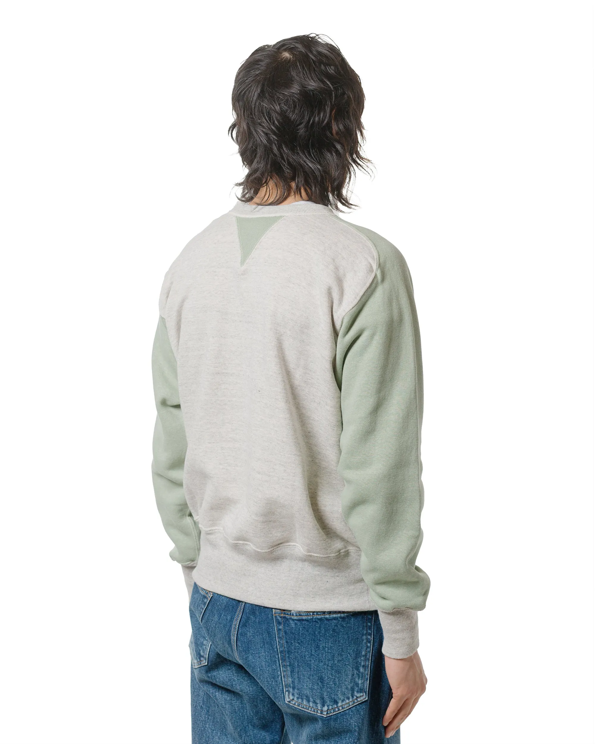 Warehouse Lot. JG-CS20 Freedom Sweats Oatmeal/Light Green Timeless Minimal